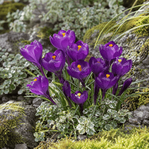 Prins Bulbs Flower Bulbs Prins Charming Vernus Purple Crocus Bulbs – 15pck