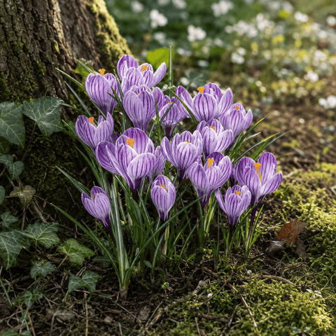 Prins Bulbs Flower Bulbs Prins Charming Vernus Striped Crocus Bulbs – 15pck