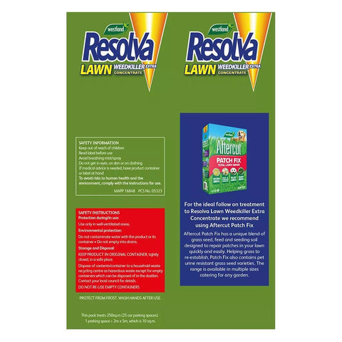 Resolva Lawn Weed Control Resolva Lawn Weedkiller Extra Concentrate 250m2