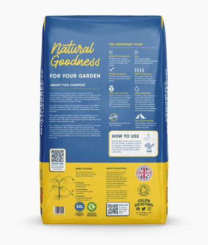 RocketGro Compost RocketGro Multi Purpose Peat Free Compost 50L