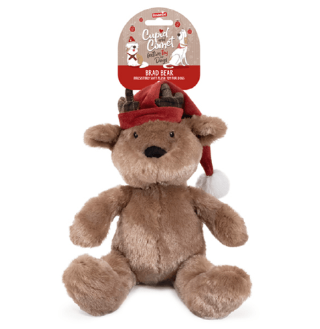 Rosewood Dog Toys Rosewood Christmas Brad Bear Dog Toy