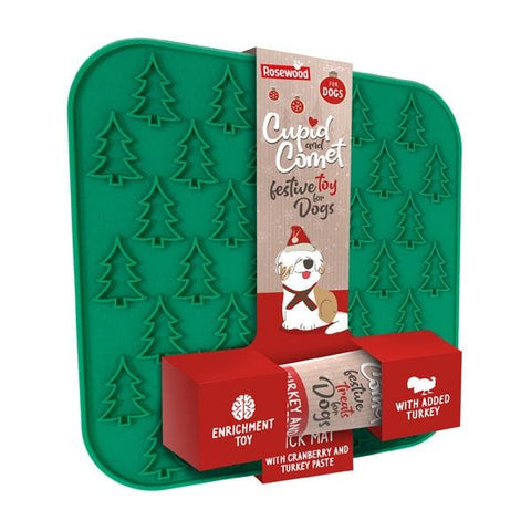 Rosewood Dog Christmas Lickmat with Turkey and Cranberry