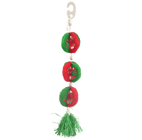 Rosewood Small Animal Habitat Accessories Rosewood Festive Hanging Loofa Garland