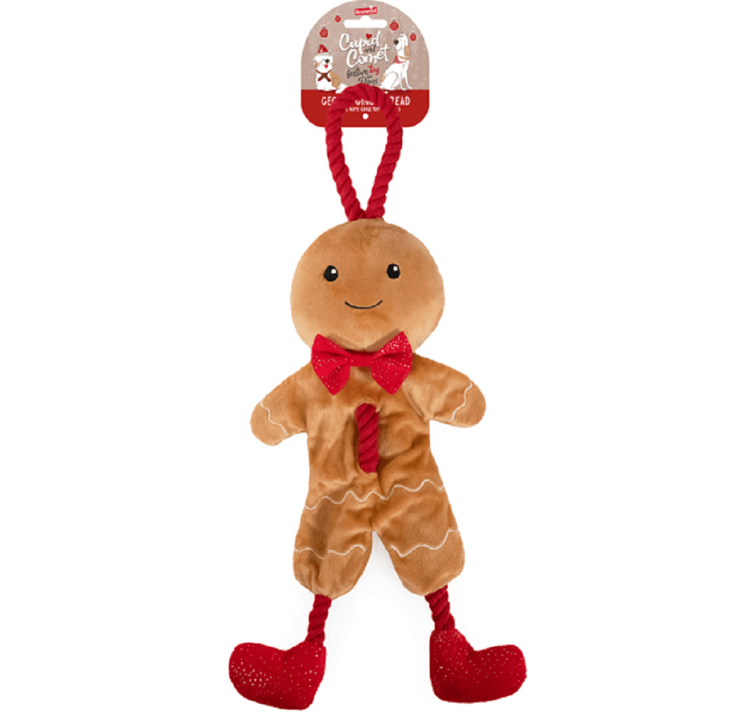 Rosewood George Gingerbread Man Dog Toy – Trowell Garden Centre