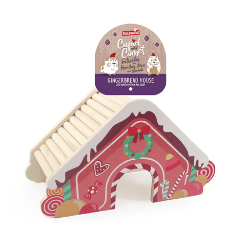Rosewood Small Animal Habitat Accessories Rosewood Gingerbread Animal House