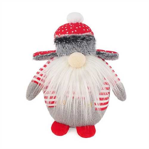 Trowell Garden Centre Rosewood Stripey Santa Gonk