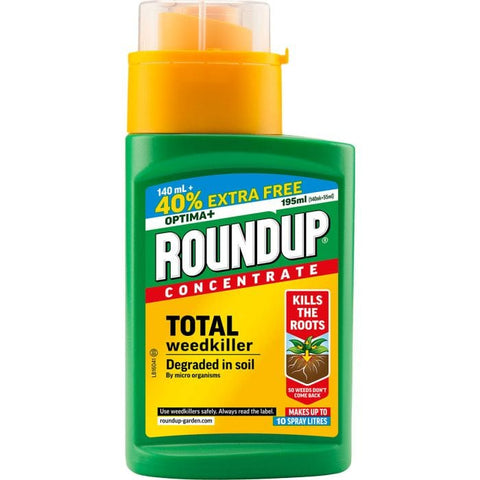 Roundup Weed Control Roundup Total Concentrate Weed Killer (140ml + 40% extra free) 195ml