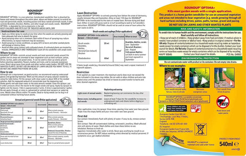 Roundup Weed Control Roundup Total Concentrate Weed Killer 540ml