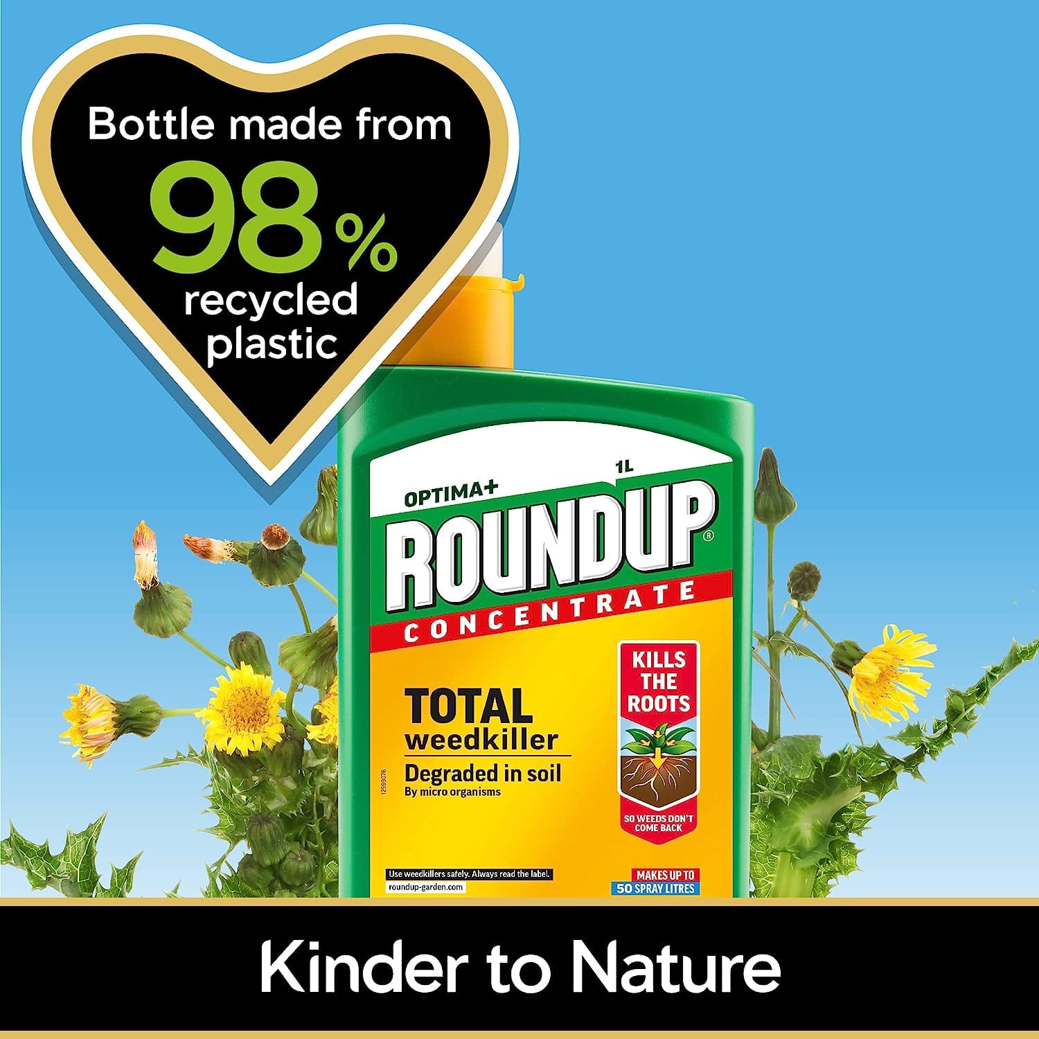 Roundup Total Concentrate Weed Killer 540ml Trowell Garden Centre