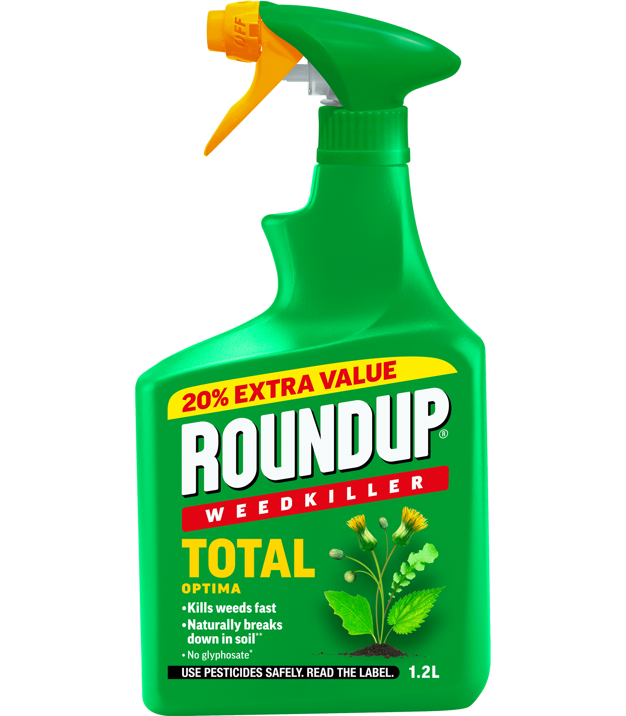 Roundup Weed Control Roundup Total Optima Weedkiller 1.2L RTU