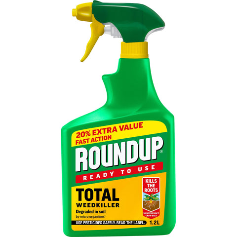 Roundup Total Ready To Use Weedkiller Gun 1L + 20% Extra