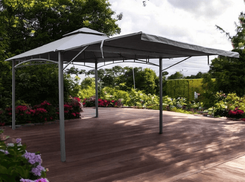 Royal Craft Garden Gazebos Royal Craft Algarve Awning Gazebo Grey