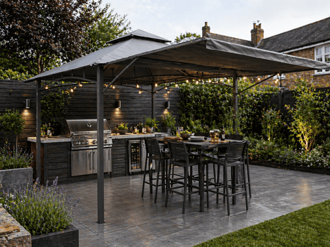 Royal Craft Algarve Awning Gazebo Grey