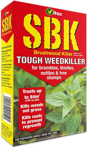 Vitax Garden Care Weed Control SBK Brushwood Tough Weedkiller 250ml With Glysophate
