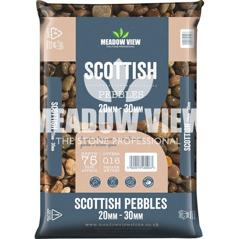 Meadow View Landscaping Scottish Pebbles 20-30mm
