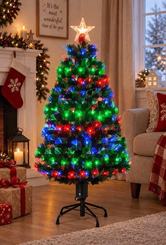 Shatchi Artificial Trees Shatchi LED Nebula Tree Fibre Optic 3ft