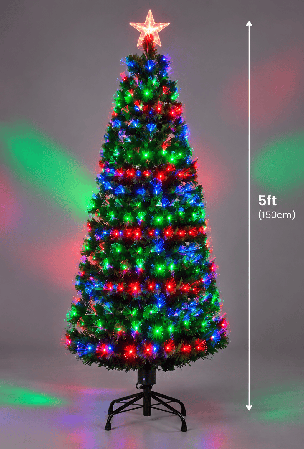 Shatchi Artificial Trees Shatchi LED Nebula Tree Fibre Optic 5ft