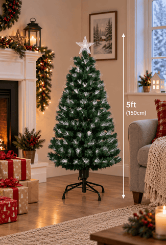 Shatchi Artificial Trees Shatchi LED Nebula Tree Fibre Optic 5ft