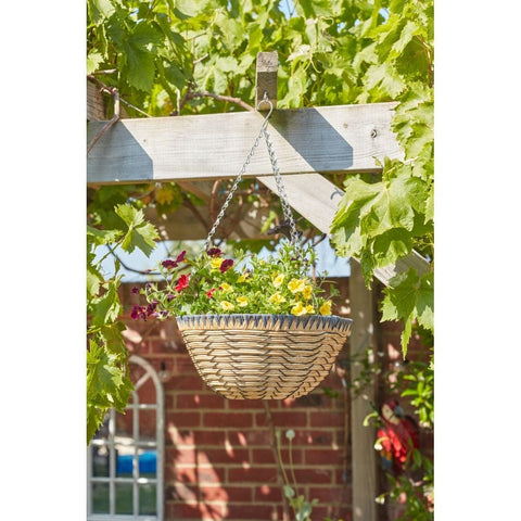 Smart Garden 14" Savanna Faux Rattan Basket