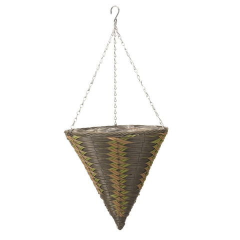 Smart Garden 14in Faux Rattan Cone - Safari
