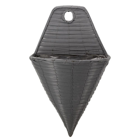 Smart Garden 14in Slate Faux Rattan Wall Torch