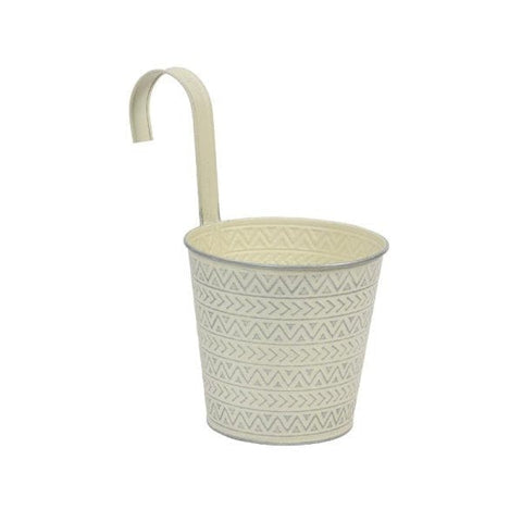 Smart Garden Hanging Pots Smart Garden 6" Fence and Balcony Hanging Pot - Aztec - Ivory