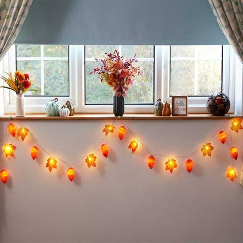 Smart Garden Autumn Decor Smart Garden Acorn and Leaf String Lights set of 20