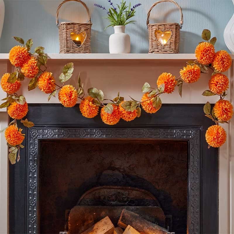 Smart Garden Autumn Decor Smart Garden Autumn Dahlia Design Garland – 178cm