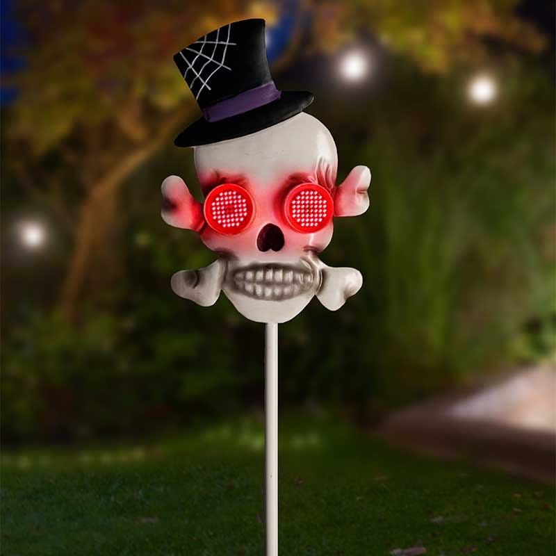 Smart Garden Halloween Home Decor Smart Garden Blinkin' Skull Stake Halloween decoration