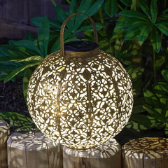 Smart Solar Solar Lanterns Smart Garden Damasquette Gold