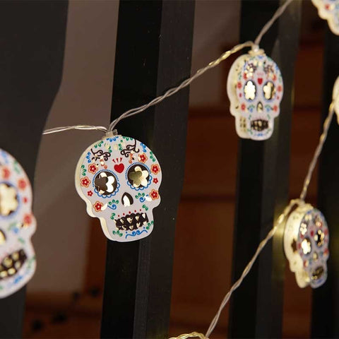 Smart Garden Halloween Lit Decor Smart Garden 'DeadHead' Day of The Dead String Lights – Set of 10