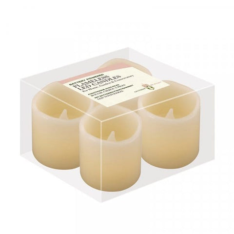 Smart Garden Flameless pillar Candle, 4 Pack