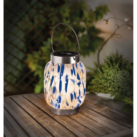 Smart Solar GlassArt - Blue and White