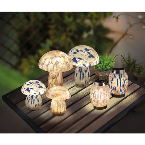 Smart Garden GlassArt Mushroom - Large - Pink and White