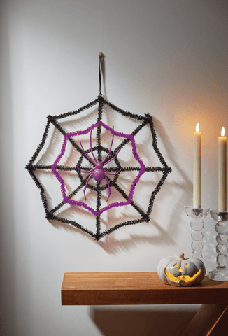 Smart Garden Halloween Hanging Decor Smart Garden Halloween Sparkle Web - Purple