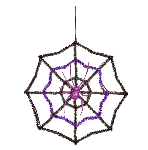 Smart Garden Halloween Hanging Decor Smart Garden Halloween Sparkle Web - Purple