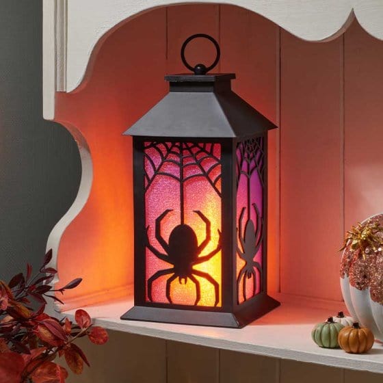 Smart Garden Halloween Lit Decor Smart Garden Halloween SpiderSparkle Lantern