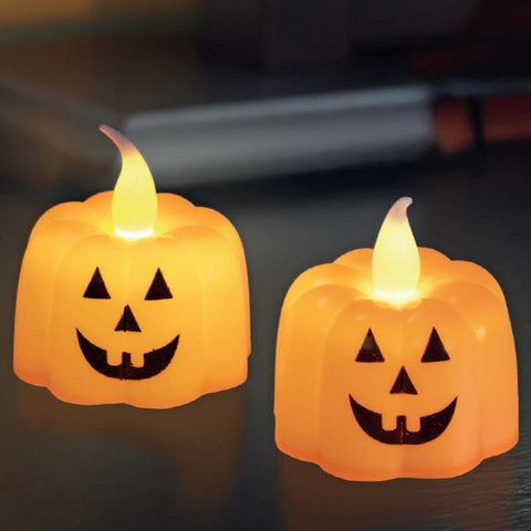 Smart Garden Halloween Lit Decor Smart Garden Jack O' Lantern LED Candles 2pk Halloween décor – 5cm