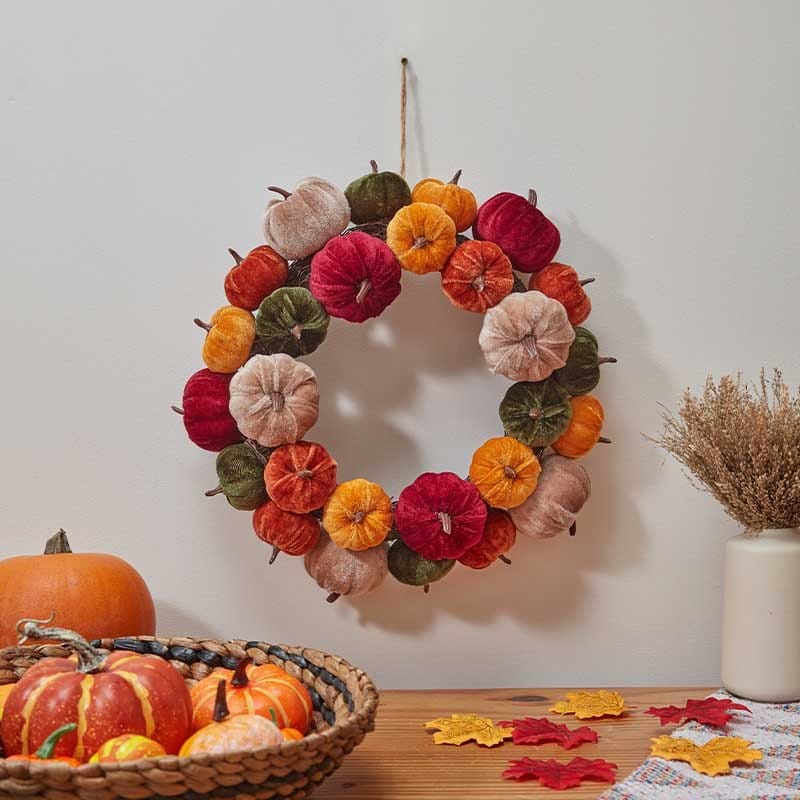 Smart Garden Hanging Decor Smart Garden Minikin Autumn Pumpkin Decoration Wreath – 40cm