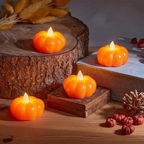 Smart Garden Autumn Decor Smart Garden 'MiniKin' LED Pumpkin Candles – 4 Pack