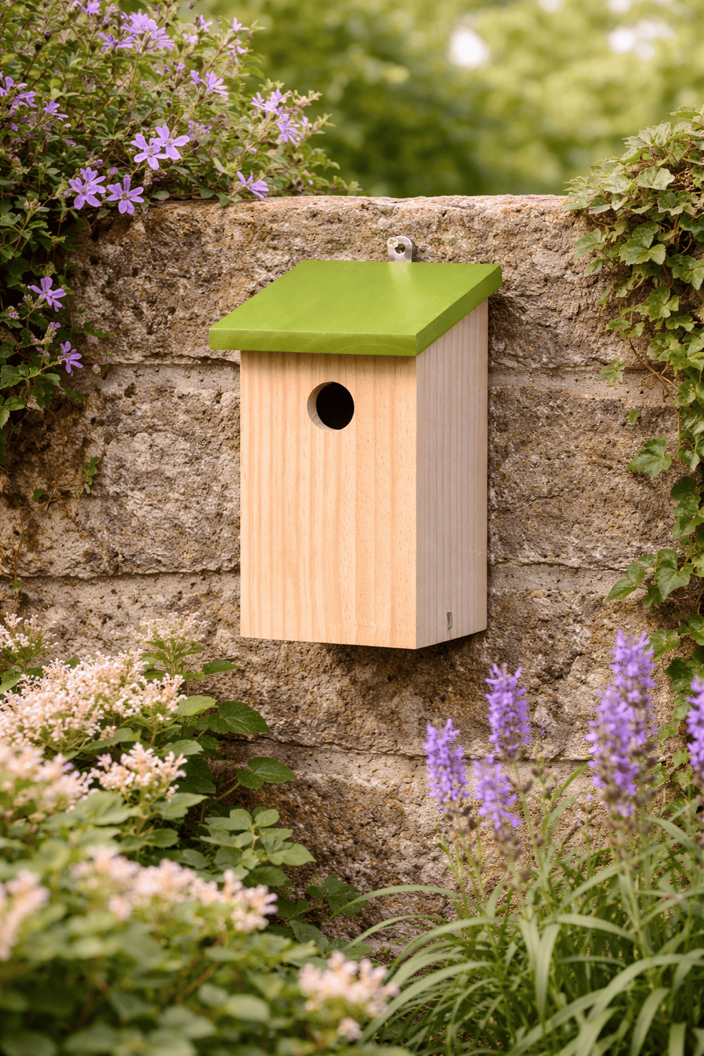 3 in 1 Colourful Hanging Wooden Wild Bird Nesting Box