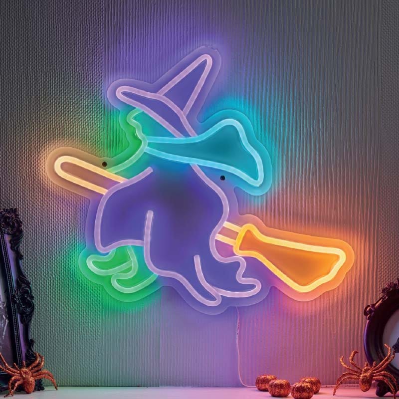 Smart Garden Halloween Lit Decor Smart Garden NeonEsque Witch Halloween Neon Sign