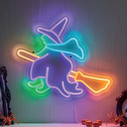 Smart Garden Halloween Lit Decor Smart Garden NeonEsque Witch Halloween Neon Sign