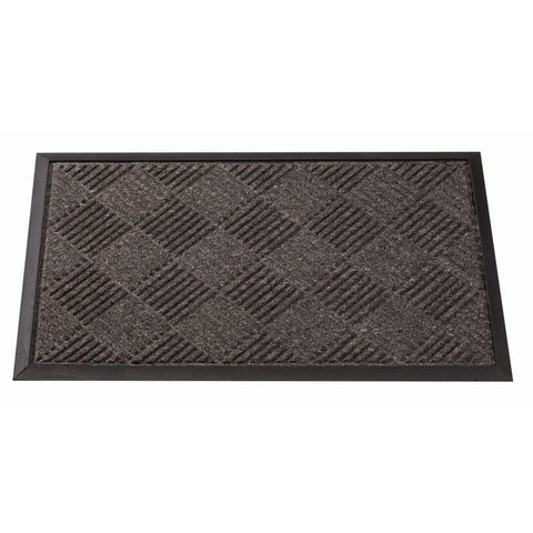 Smart Garden Opti-Mat Anthracite Chequered - Rubber Backed 45x75cm