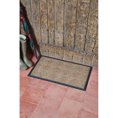 Smart Garden Opti-Mat Chestnut Chequered - Rubber Backed 45x75cm