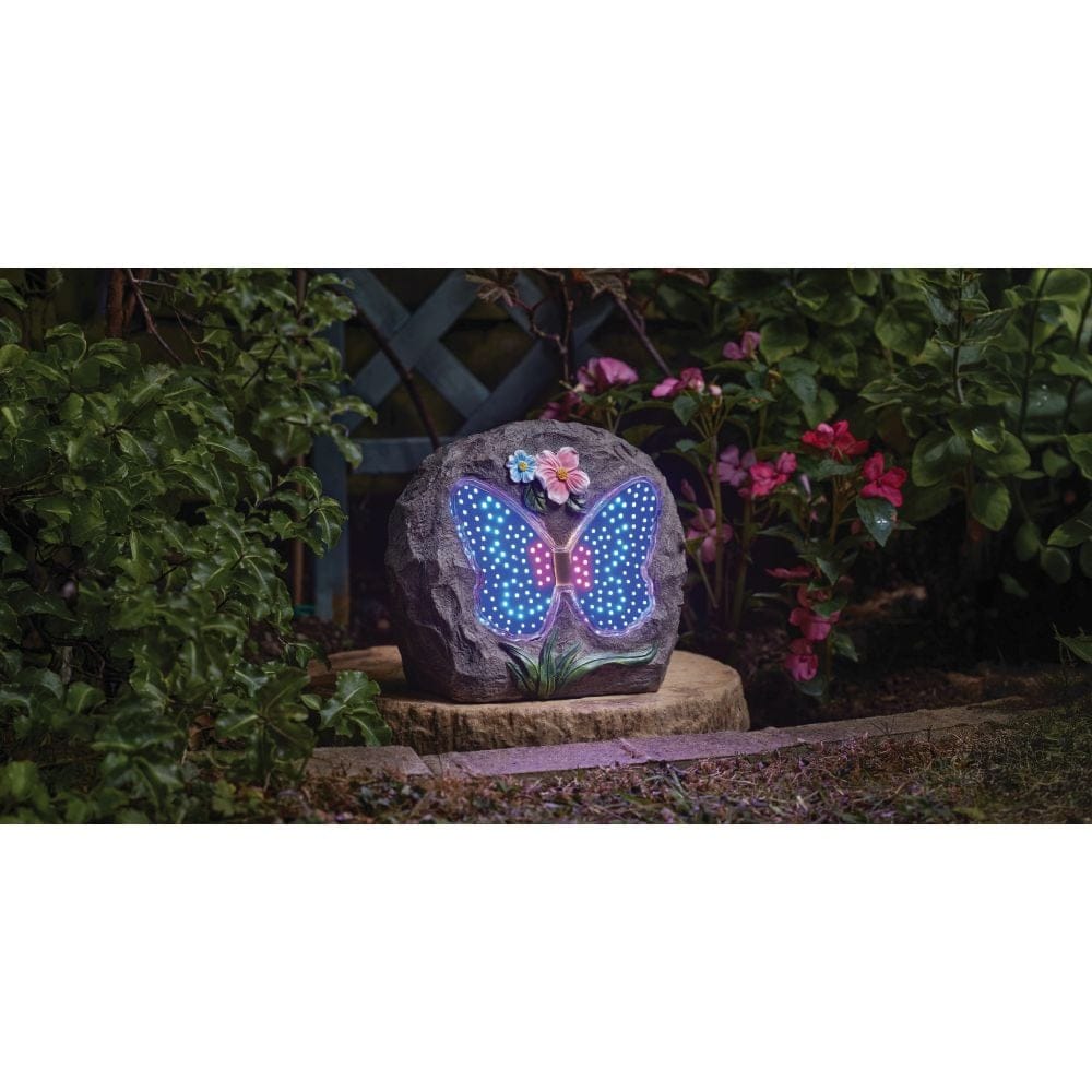 Smart Solar Papillon Animated Rock