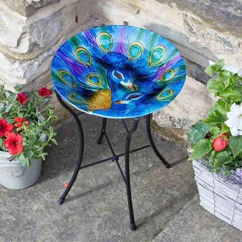 Smart Garden Peacock Bird Bath