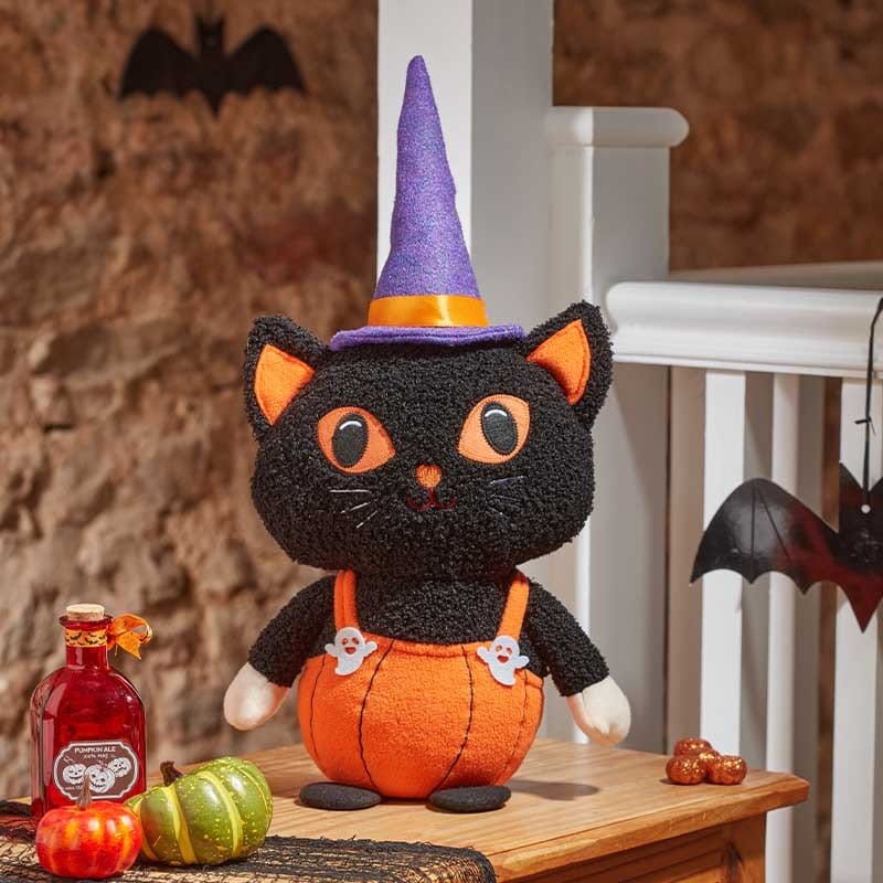 Smart Garden Halloween Home Decor Smart Garden 'Pumpkin Pants!' Halloween Cat Plush Decoration – 46cm