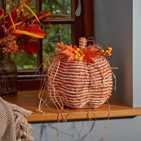 Smart Garden Autumn Decor Smart Garden Raffia pumpkin XL - Striped