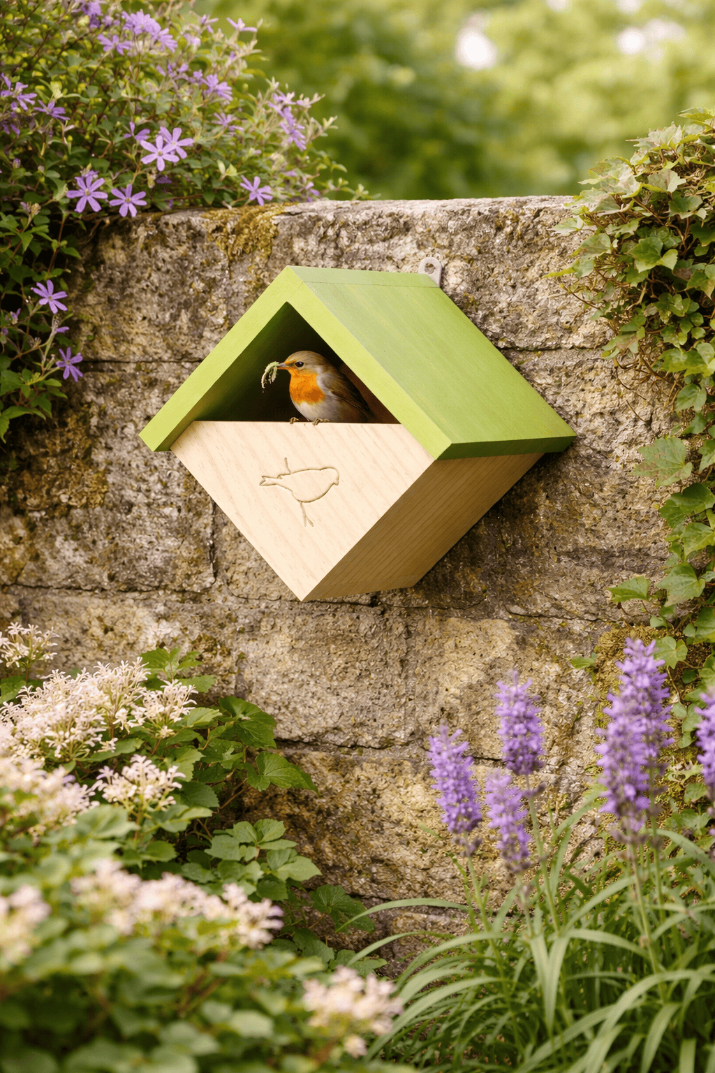 Smart Garden Robin Nest Box - Green – Trowell Garden Centre